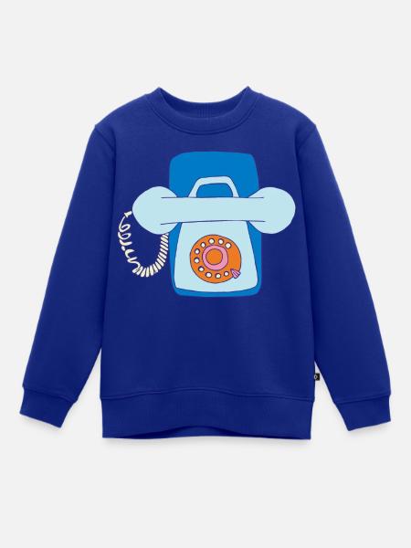 Telefon - Kinder Premium Organic Sweatshirt - Royalblau