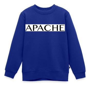 Apache - Kinder Premium Organic Sweatshirt - Royalblau - Vorne - AI Model Kid Female (0cm)