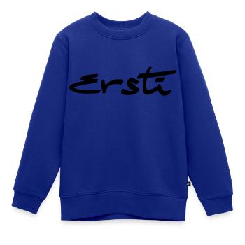 ersti - ob Semensterneulinge oder Erstklässler - Kinder Premium Organic Sweatshirt - Royalblau - Vorne - AI Model Kid Female (0cm)