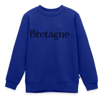 Bretagne - Kinder Premium Organic Sweatshirt - Royalblau - Vorne - AI Model Kid Female (0cm)