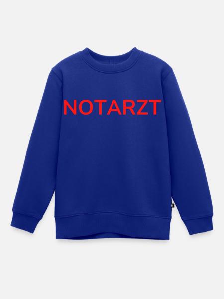 NOTARZT - Kinder Premium Organic Sweatshirt - Royalblau