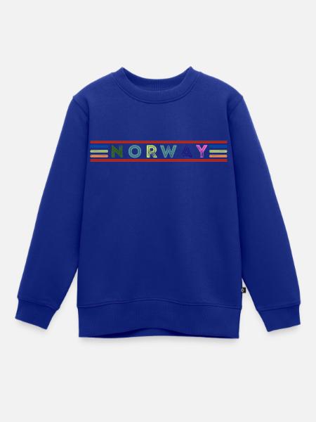NORWEGEN - Kinder Premium Organic Sweatshirt - Royalblau