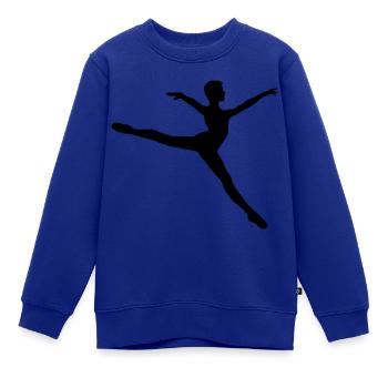 BallettTänzer - Kinder Premium Organic Sweatshirt - Royalblau - Vorne - AI Model Kid Female (0cm)
