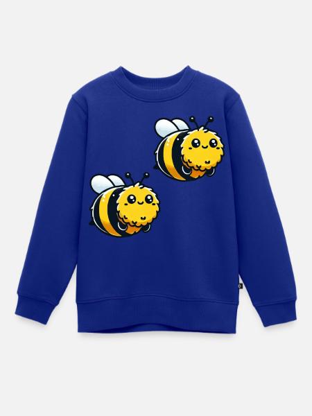 hummel biene 2 - Kinder Premium Organic Sweatshirt - Royalblau