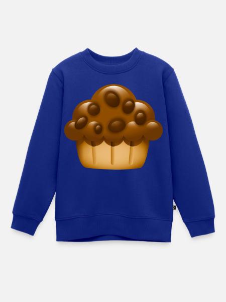 Smiley Muffin - Kinder Premium Organic Sweatshirt - Royalblau