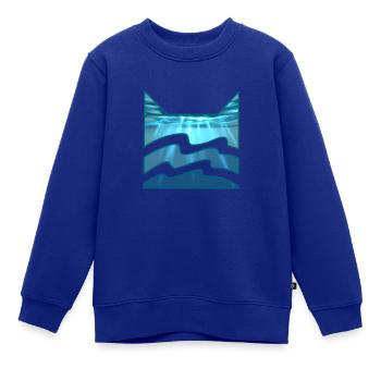 Flussclan Riverclan Firestar Feuerstern Katzen - Kinder Premium Organic Sweatshirt - Royalblau - Vorne - AI Model Kid Female (0cm)