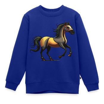 Holly Horse - Kinder Premium Organic Sweatshirt - Royalblau - Vorne - AI Model Kid Female (0cm)