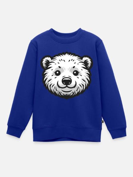 Eisbär Baby - Kinder Premium Organic Sweatshirt - Royalblau