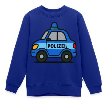 Polizeiauto, Polizei Tatütataa - Kinder Premium Organic Sweatshirt - Royalblau - Vorne - AI Model Kid Female (0cm)