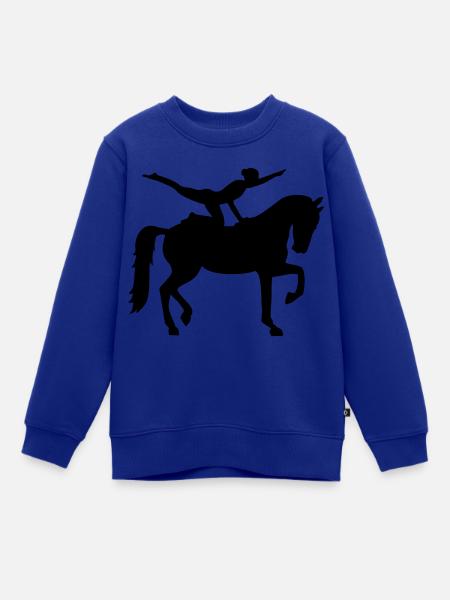 Voltigieren - Kinder Premium Organic Sweatshirt - Royalblau