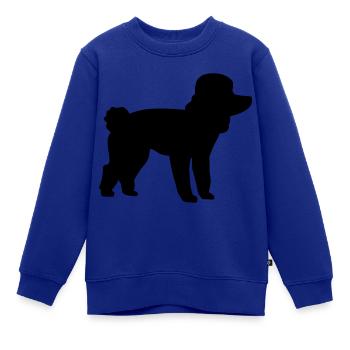 Pudel - Kinder Premium Organic Sweatshirt - Royalblau - Vorne - AI Model Kid Female (0cm)