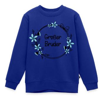Großer Bruder - Kinder Premium Organic Sweatshirt - Royalblau - Vorne - AI Model Kid Female (0cm)