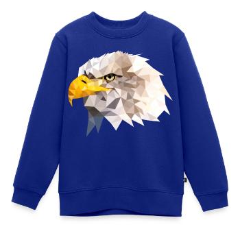 Weißkopfseeadler Seeadler American Eagle Adler - Kinder Premium Organic Sweatshirt - Royalblau - Vorne - AI Model Kid Female (0cm)
