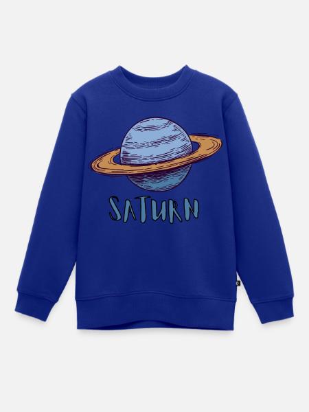 Saturn - Kinder Premium Organic Sweatshirt - Royalblau