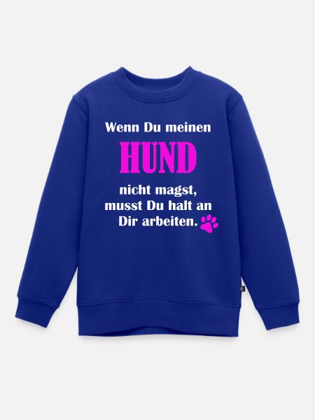 Hund Tierliebe Haustier Geschenk Frenchie shirt - Kinder Premium Organic Sweatshirt - Royalblau