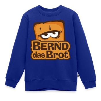 Bernd Das Brot Logo - Kinder Premium Organic Sweatshirt - Royalblau - Vorne - AI Model Kid Female (0cm)