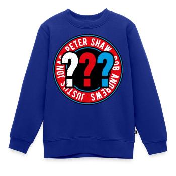 Die Drei ??? Kids Logo Outline - Kinder Premium Organic Sweatshirt - Royalblau - Vorne - AI Model Kid Female (0cm)