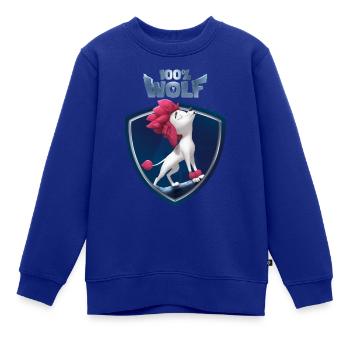 100% Wolf Freddy in der Nacht - Kinder Premium Organic Sweatshirt - Royalblau - Vorne - AI Model Kid Female (0cm)