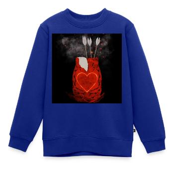 Cupid sBrake - Kinder Premium Organic Sweatshirt - Royalblau - Vorne - AI Model Kid Female (0cm)
