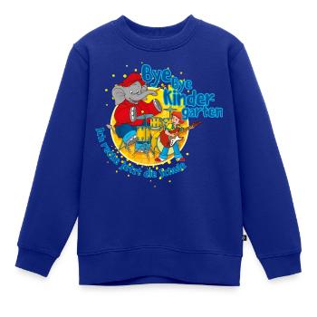 Benjamin Blümchen Bye Bye Kindergarten - Kinder Premium Organic Sweatshirt - Royalblau - Vorne - AI Model Kid Female (0cm)