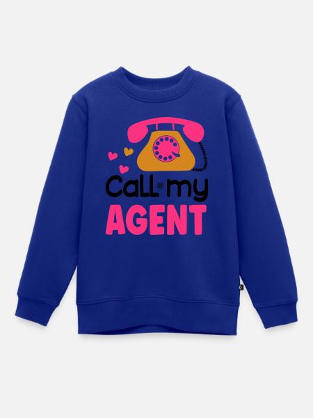 Call my agent - Kinder Premium Organic Sweatshirt - Royalblau