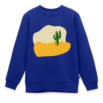 Verträumte Wüste - Kinder Premium Organic Sweatshirt - Royalblau - Vorne - AI Model Kid Female (0cm)