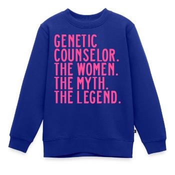 Genetic Counselor Girl Genetische Beraterin Sprüch - Kinder Premium Organic Sweatshirt - Royalblau - Vorne - AI Model Kid Female (0cm)