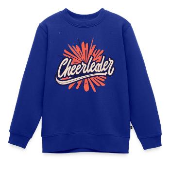 Cheerleader - Kinder Premium Organic Sweatshirt - Royalblau - Vorne - AI Model Kid Female (0cm)