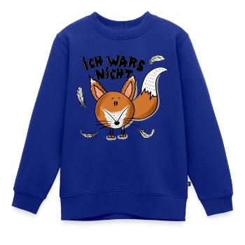 Fuchs unschuldig - Kinder Premium Organic Sweatshirt - Royalblau - Vorne - AI Model Kid Female (0cm)
