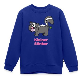 Kindermotiv "Kleiner Stinker" Babystinktier - Kinder Premium Organic Sweatshirt - Royalblau - Vorne - AI Model Kid Female (0cm)