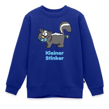 Kleiner Stinker - blaues Babystinktier - Kinder Premium Organic Sweatshirt - Royalblau - Vorne - AI Model Kid Female (0cm)