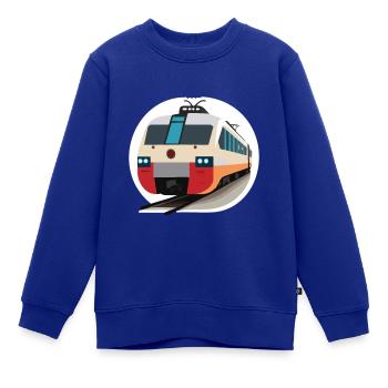 S-Bahn - Kinder Premium Organic Sweatshirt - Royalblau - Vorne - AI Model Kid Female (0cm)