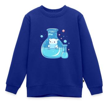 Cute Science - Kinder Premium Organic Sweatshirt - Royalblau - Vorne - AI Model Kid Female (0cm)