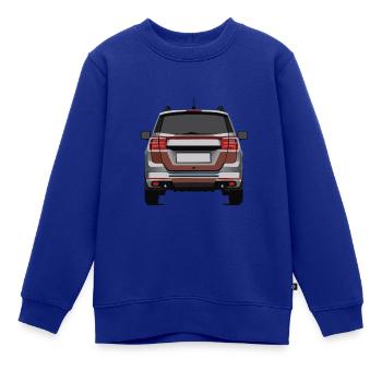Geländewagen Heck - Kinder Premium Organic Sweatshirt - Royalblau - Vorne - AI Model Kid Female (0cm)