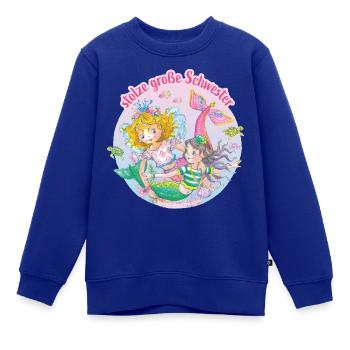 Prinzessin Lillifee Stolze Große Schwester - Kinder Premium Organic Sweatshirt - Royalblau - Vorne - AI Model Kid Female (0cm)
