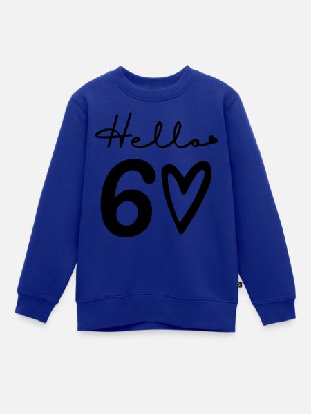 Hallo 60. 60. Geburtstag - Kinder Premium Organic Sweatshirt - Royalblau