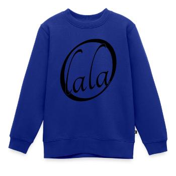 Oh lala - Kinder Premium Organic Sweatshirt - Royalblau - Vorne - AI Model Kid Female (0cm)