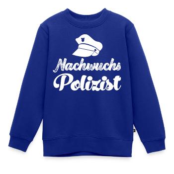 Nachwuchs Polizist Nachwuchs Polizistin Polizeiaut - Kinder Premium Organic Sweatshirt - Royalblau - Vorne - AI Model Kid Female (0cm)