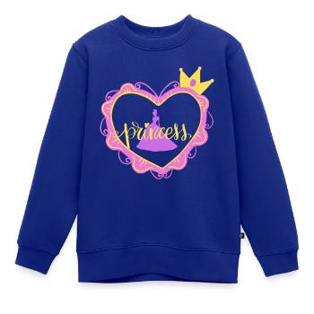 Prinzessin Babykleidung Kinderkleidung - Kinder Premium Organic Sweatshirt - Royalblau - Vorne - AI Model Kid Female (0cm)