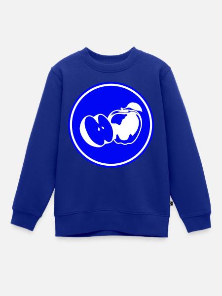Apfel icon vitamine - Kinder Premium Organic Sweatshirt - Royalblau