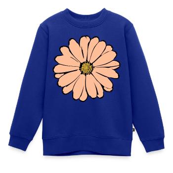 Blume pastell Blume Blumen pastell Blumen - Kinder Premium Organic Sweatshirt - Royalblau - Vorne - AI Model Kid Female (0cm)