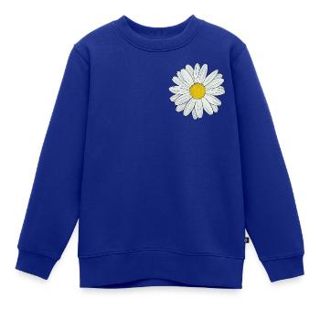 Gänseblümchen - Kinder Premium Organic Sweatshirt - Royalblau - Vorne - AI Model Kid Female (0cm)