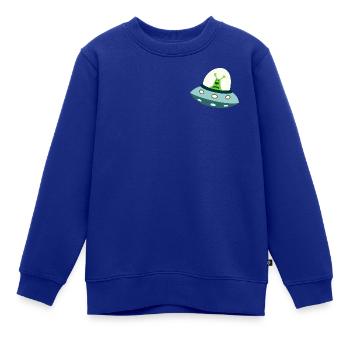 Un extraterrestre dans l’OVNI - Sweat Premium enfant bio - bleu roi - Devant - AI Model Kid Female (0cm)