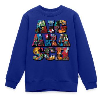 Die Drei ??? Jubiläumsdesign 80 Jahre Aiga Rasch - Kinder Premium Organic Sweatshirt - Royalblau - Vorne - AI Model Kid Female (0cm)