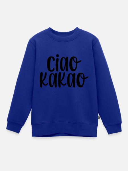Ciao Kakao - Kinder Premium Organic Sweatshirt - Royalblau