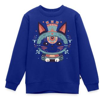 Aztec Animal Baby - Kinder Premium Organic Sweatshirt - Royalblau - Vorne - AI Model Kid Female (0cm)
