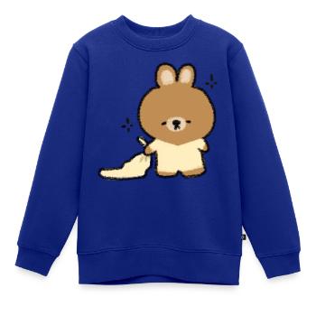 Schläfriger Hase - Kinder Premium Organic Sweatshirt - Royalblau - Vorne - AI Model Kid Female (0cm)