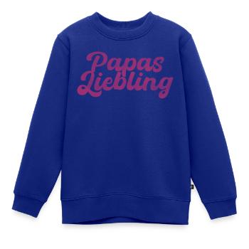 Papas Liebling bester Vater Geschenk - Kinder Premium Organic Sweatshirt - Royalblau - Vorne - AI Model Kid Female (0cm)