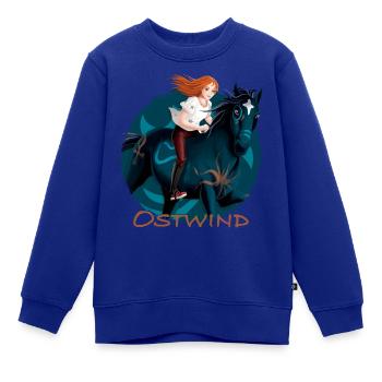 Ostwind Pferd Brandzeichen - Kinder Premium Organic Sweatshirt - Royalblau - Vorne - AI Model Kid Female (0cm)