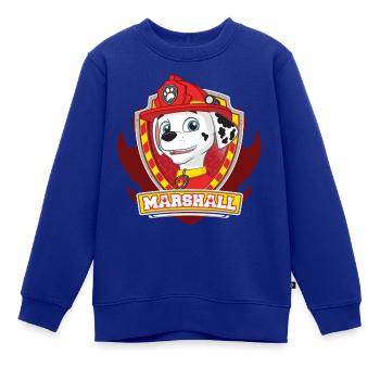 Paw Patrol Marshall Feuerwehrhund Feuerwehr Emblem - Kinder Premium Organic Sweatshirt - Royalblau - Vorne - AI Model Kid Female (0cm)